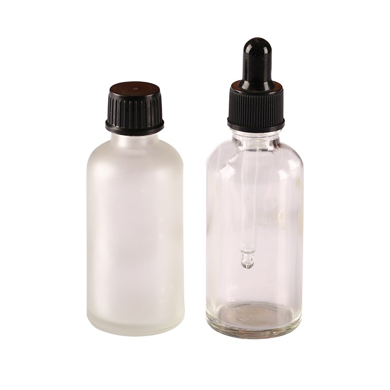 transparent essential oil glass bottle clear glass dropper vials containers for elite fluid perfume sampling bottle glass bottle