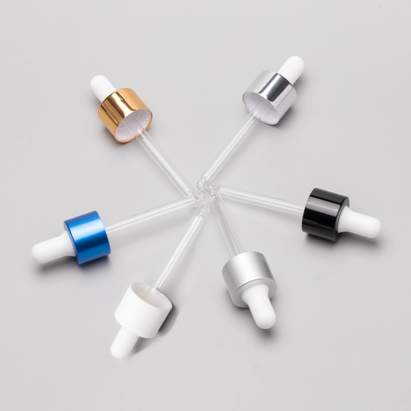 transparent glass dropper bottle packaging 30ml for facial serum skin care