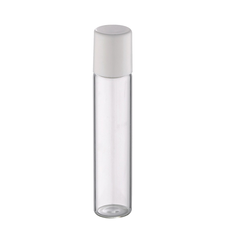 transparent long glass vial bottle 5ml roll on glass bottle for essential oil perfume