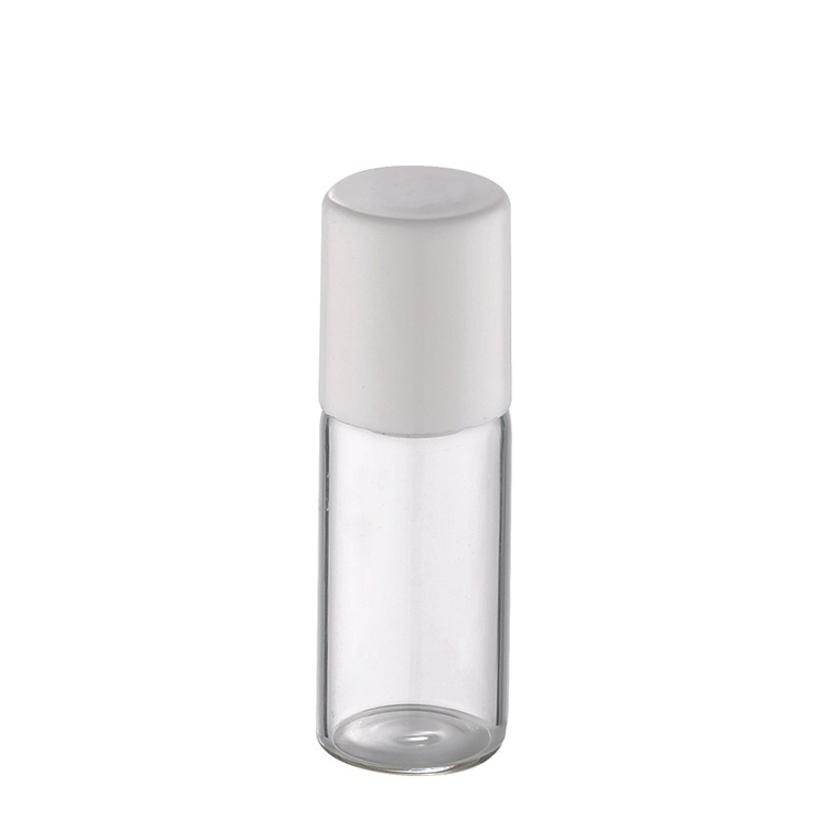 transparent long glass vial bottle 5ml roll on glass bottle for essential oil perfume