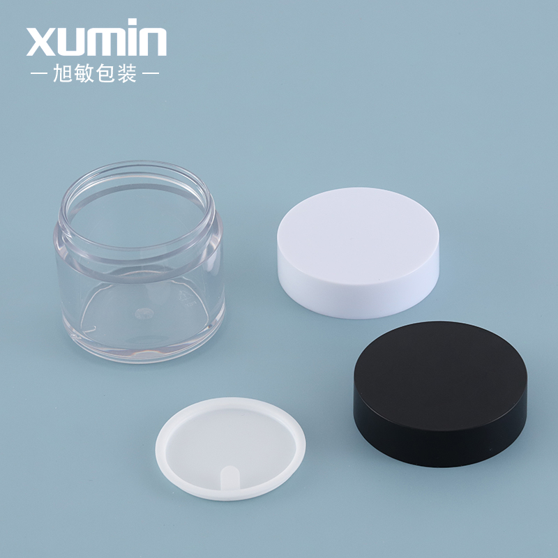 transparent luxury cream jar cosmetic packaging 50G cosmetic jar face cream