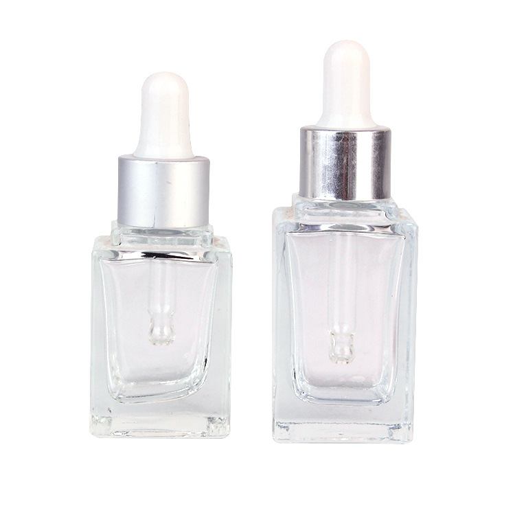 transparent serum glass bottle essential oil bottle 30ml private label dropper bottles