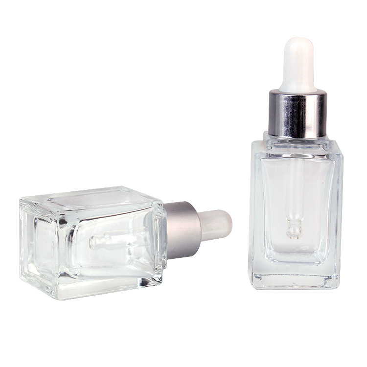 transparent serum glass bottle essential oil bottle 30ml private label dropper bottles