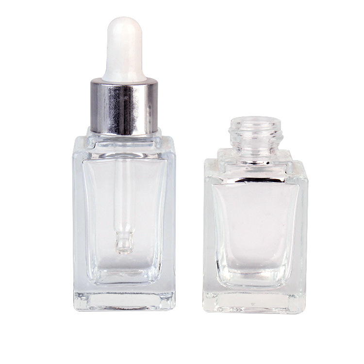 transparent serum glass bottle essential oil bottle 30ml private label dropper bottles