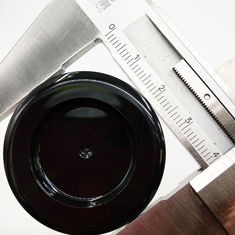 transparent small skin 3g empty sample mini plastic cosmetic ps flat cream jar with black lid