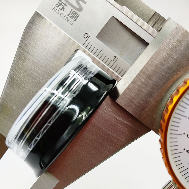 transparent small skin 3g empty sample mini plastic cosmetic ps flat cream jar with black lid