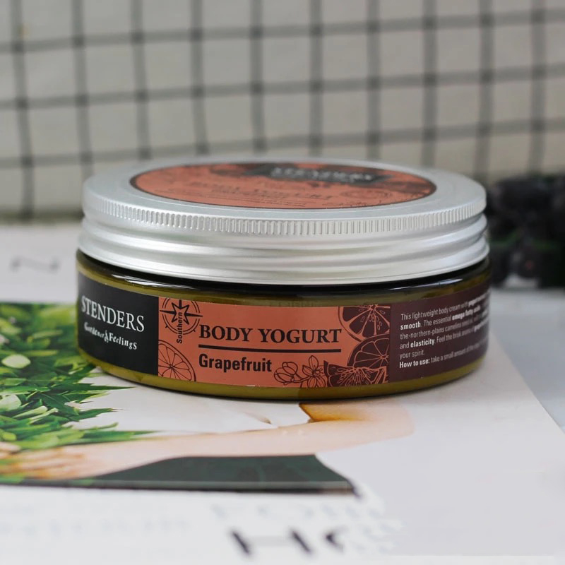 transparent straight round jar wide mouth container cosmetics and packaging with aluminum cap 60ml