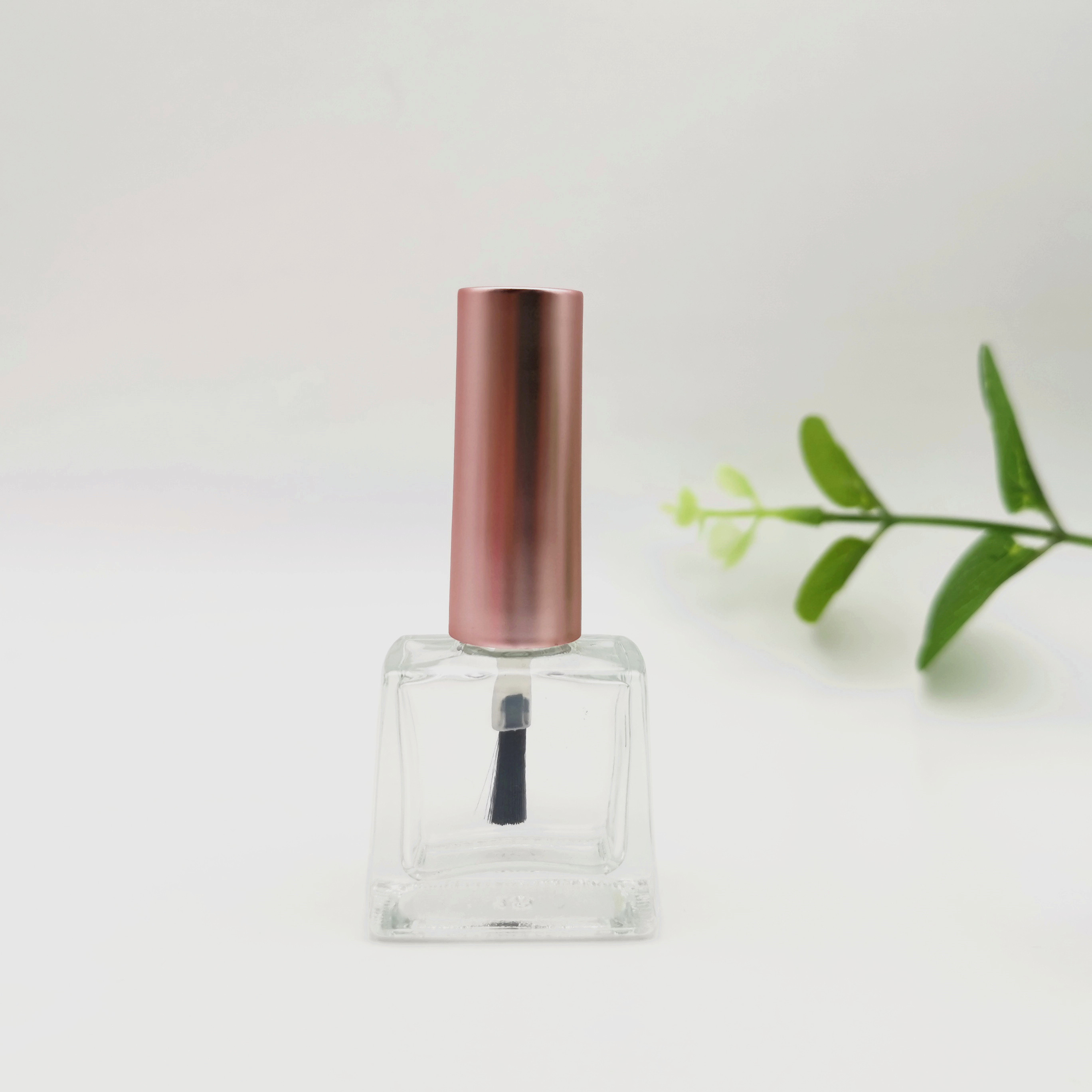 trapezoidal nail polish bottle pink top nail polish bottle with square caps
