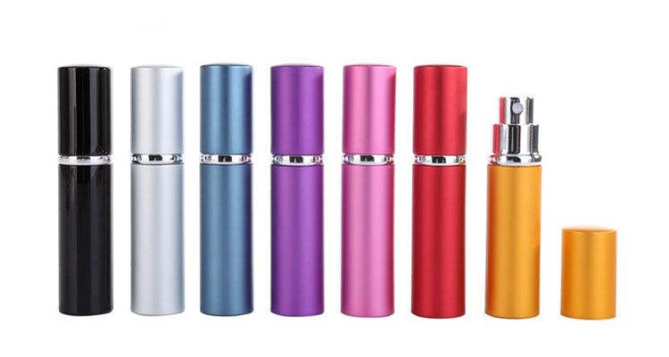 travel mini refillable perfume spray bottles portable aluminum atomizer empty cosmetic container perfume bottle