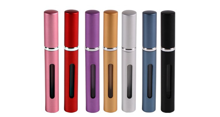 travel mini refillable perfume spray bottles portable aluminum atomizer empty cosmetic container perfume bottle