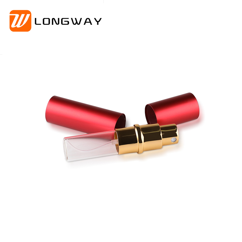travel small refillable spray perfume bottle with atomizer 5ml for cosmetic packaging