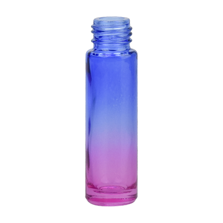 travelling portable gradient color glass 10ml perfume deodorant bottle 4ml 6ml 8ml 15ml 20ml cosmetic liquid bottle with roller