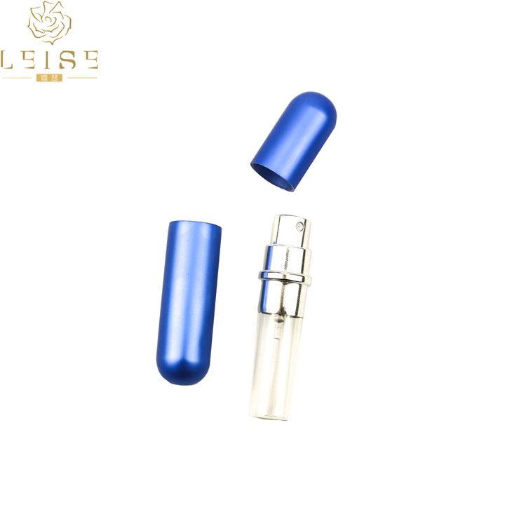 travelo refillable aluminium perfume atomizer 5ml with printing logo/laser logo/labels on 8ml size atomiseur parfum