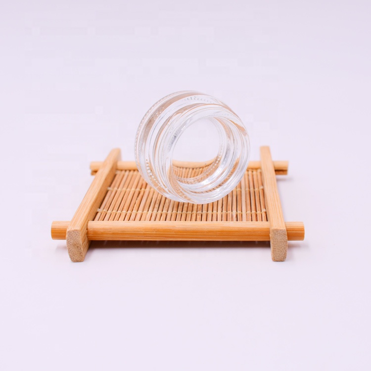 trendling products concentrate eye cream transparent 7ml glass jar with black plastic cap for cosmetic