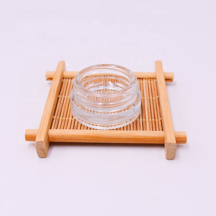 trendling products concentrate eye cream transparent 7ml glass jar with black plastic cap for cosmetic