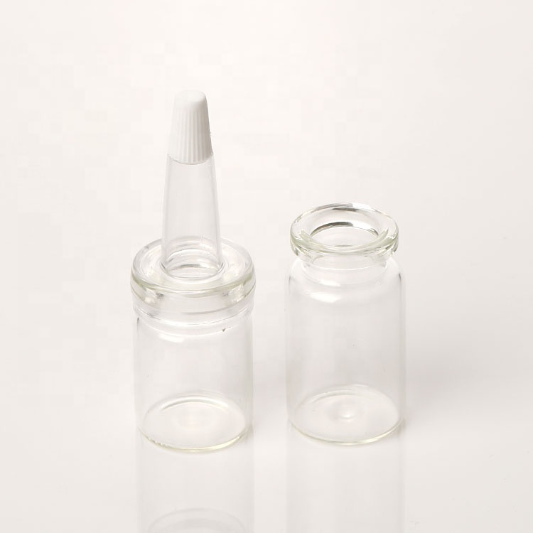 tubular glass vial for hair oil 7 ml glass vial for liquid oil 7ml hair oil vials