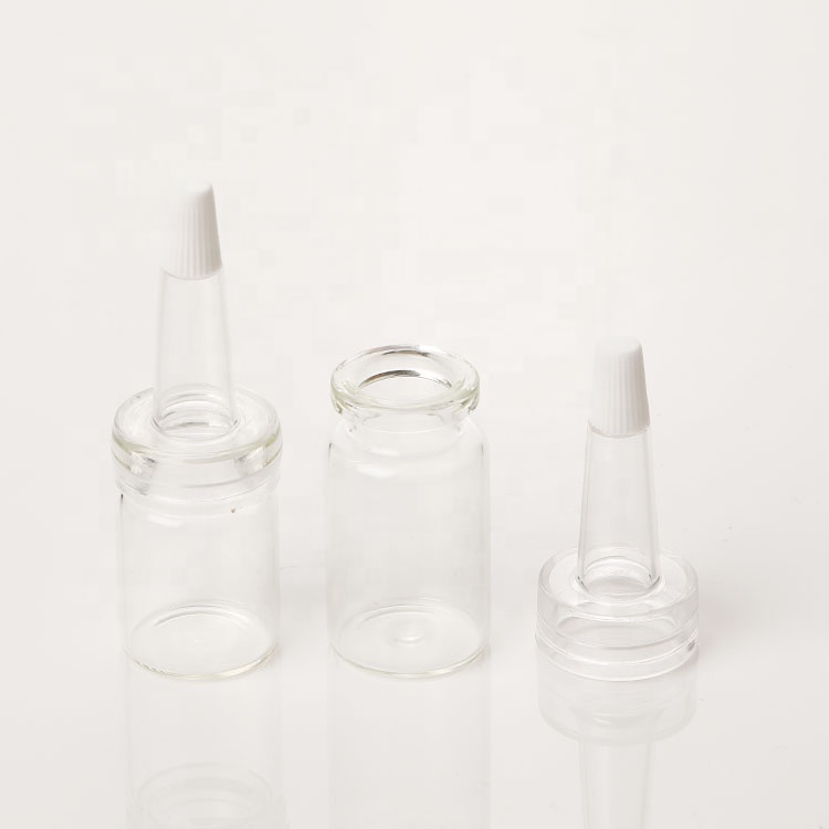 tubular glass vial for hair oil 7 ml glass vial for liquid oil 7ml hair oil vials