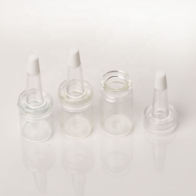 tubular glass vial for hair oil 7 ml glass vial for liquid oil 7ml hair oil vials