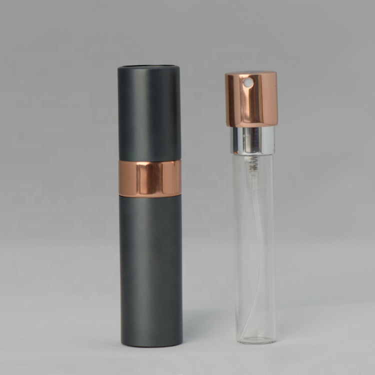 twist up 15 ml glass perfume atomizer bottle