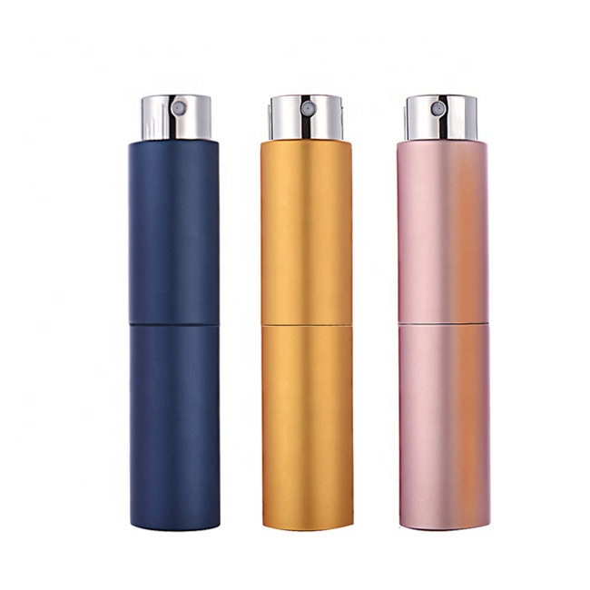 twist up aluminum perfume atomizer 8ml