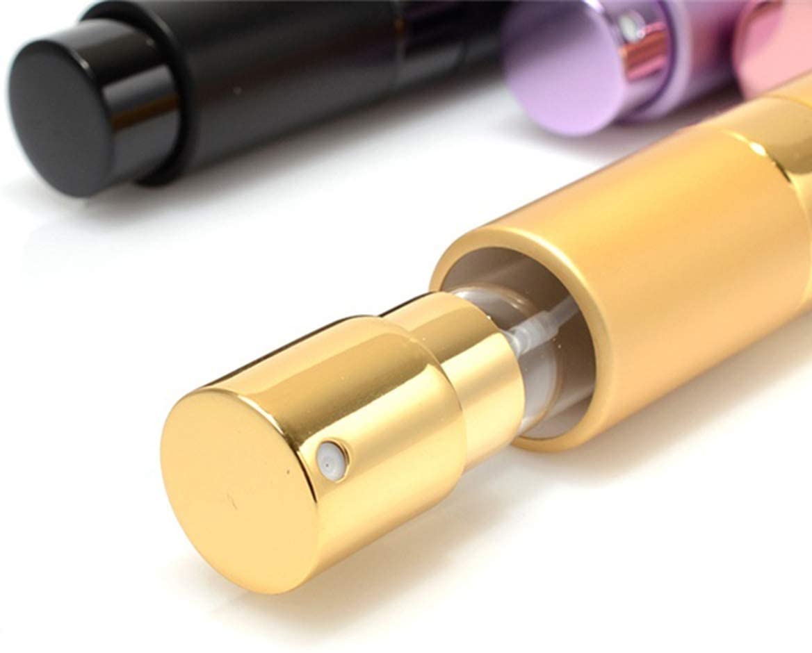 twist up perfume atomizer 8ml 10ml 15ml aluminum Travel glass spray Perfume Refillable bottles