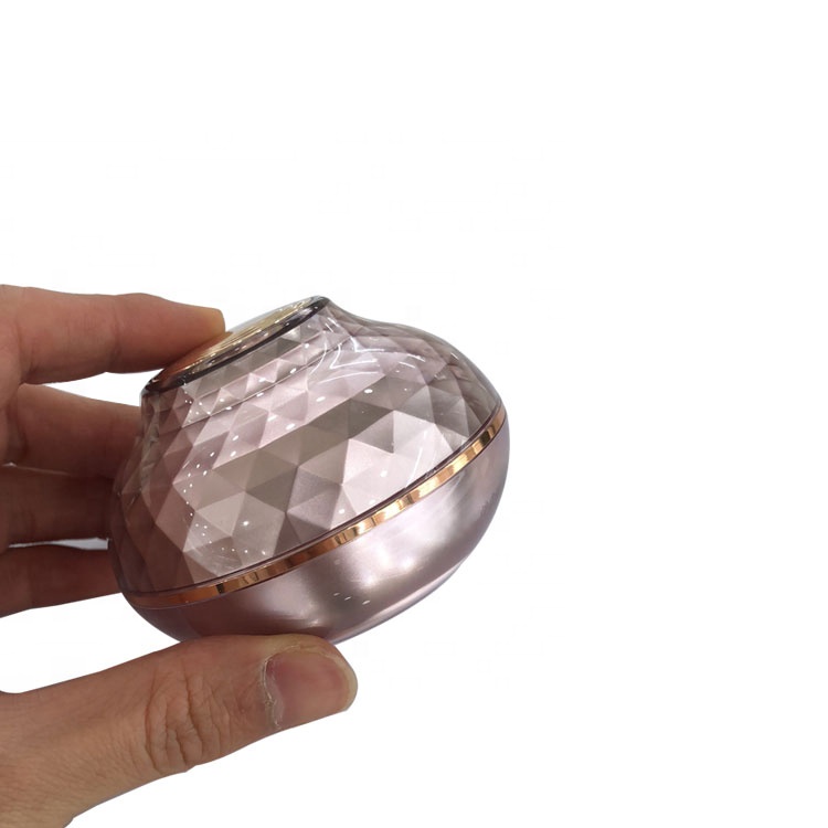 ufo shape high end double wall beauty skin care cosmetic package rose gold acrylic jar 30g for cream