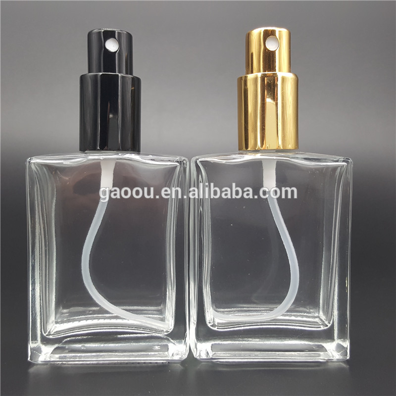 unique 30 ml 30ml 50ml 100ml clear gold wholesale oil spray bottle black bulk luxury empty glass refillable perfume bottles