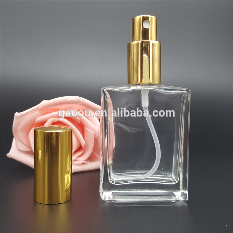 unique 30 ml 30ml 50ml 100ml clear gold wholesale oil spray bottle black bulk luxury empty glass refillable perfume bottles
