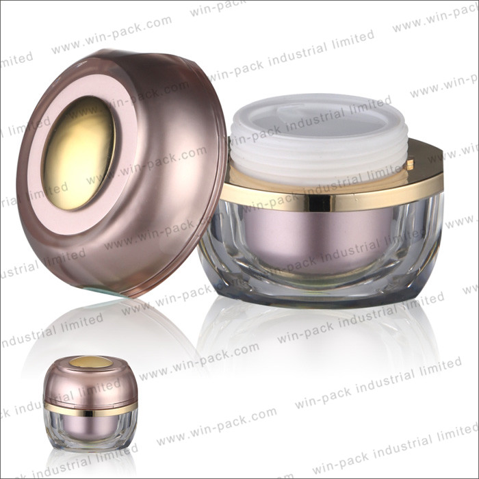 unique cosmetic packaging eco friendly empty acrylic cream jar container 30g