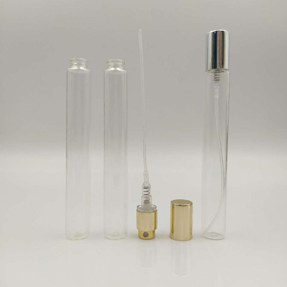 unique design hot selling 10ml clear glass perfume pen spray bottle with fine mist sprayer