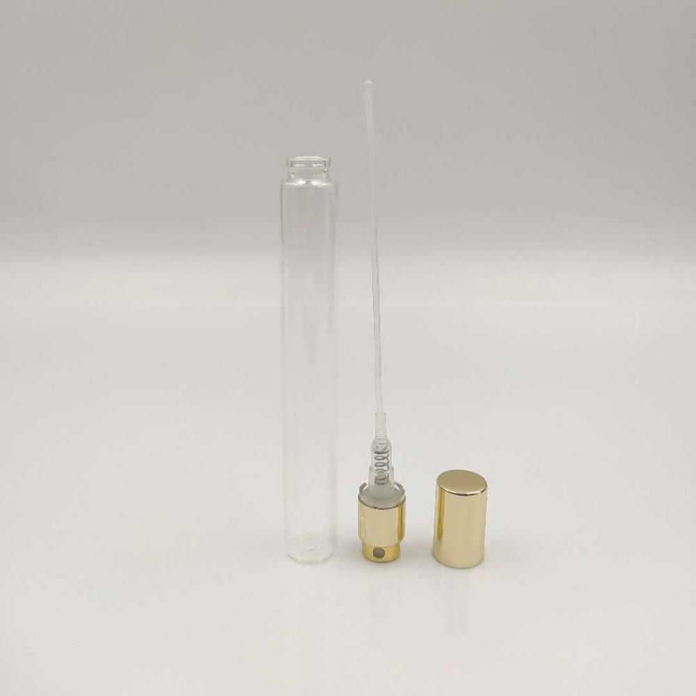 unique design hot selling 10ml clear glass perfume pen spray bottle with fine mist sprayer