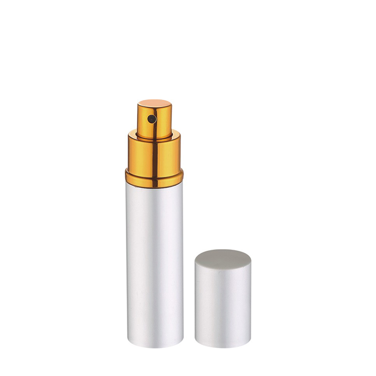 unique elegant 5ml aluminum bottle refill mini travel portable perfume atomizer refillable aluminum perfume with spray