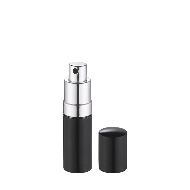 unique elegant 5ml aluminum bottle refill mini travel portable perfume atomizer refillable aluminum perfume with spray