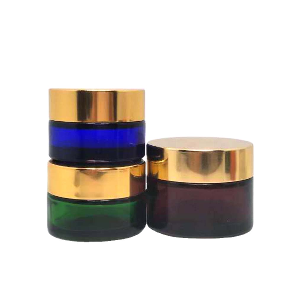 unique frosted cosmetic cream jar Cosmetic Packaging High Quality with aluminous lid