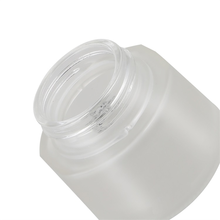 unique glass jars 50ml 100ml frosted glass pink lid cosmetic jars