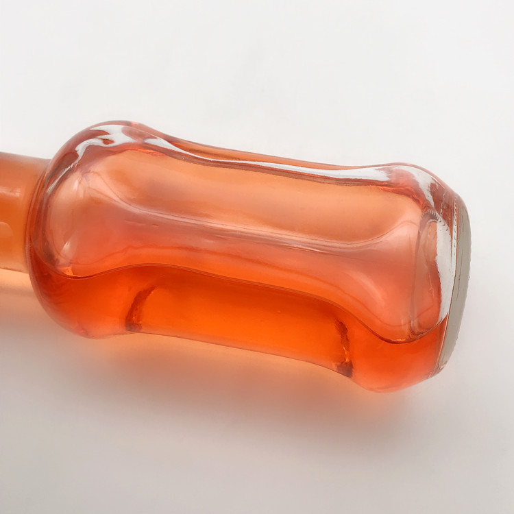 unique shape recyclable 250ml glass drinking bottle for beverage