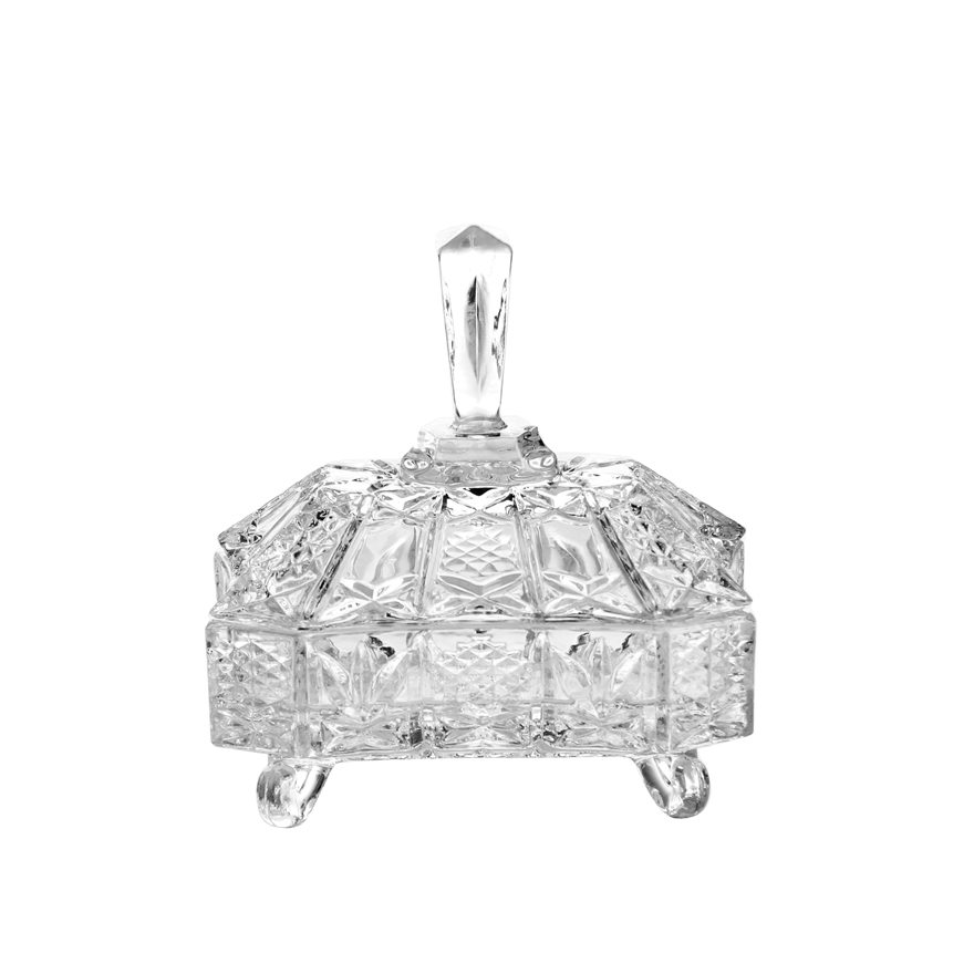 unique sugar bowl with lid, crystal glass sugar bowl, glass serving bowls with lids full decals arabic french candy jar for home