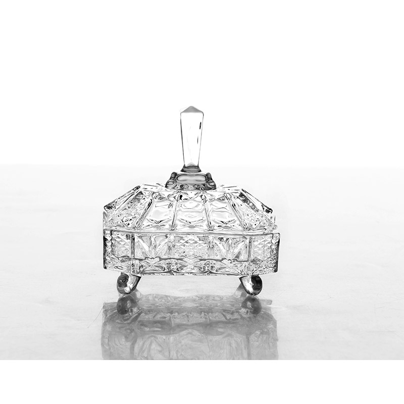 unique sugar bowl with lid, crystal glass sugar bowl, glass serving bowls with lids full decals arabic french candy jar for home