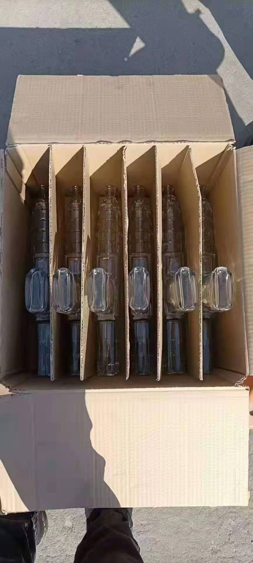 unique transparent wine glass bottle gun style glass bottle for beverage