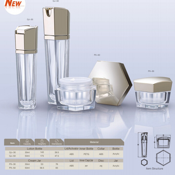 used for emulsion luxury sets 2.5g 3g 5g 10g 15g manufacturer sprayer acrylic plastic cream jar cosmetic bottles