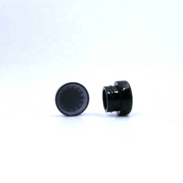 uv black Concentrate containers wax herb rosin dab Ointment bottle with child proof CR cap 5ml 5g vacuum glass jar for CBD oil