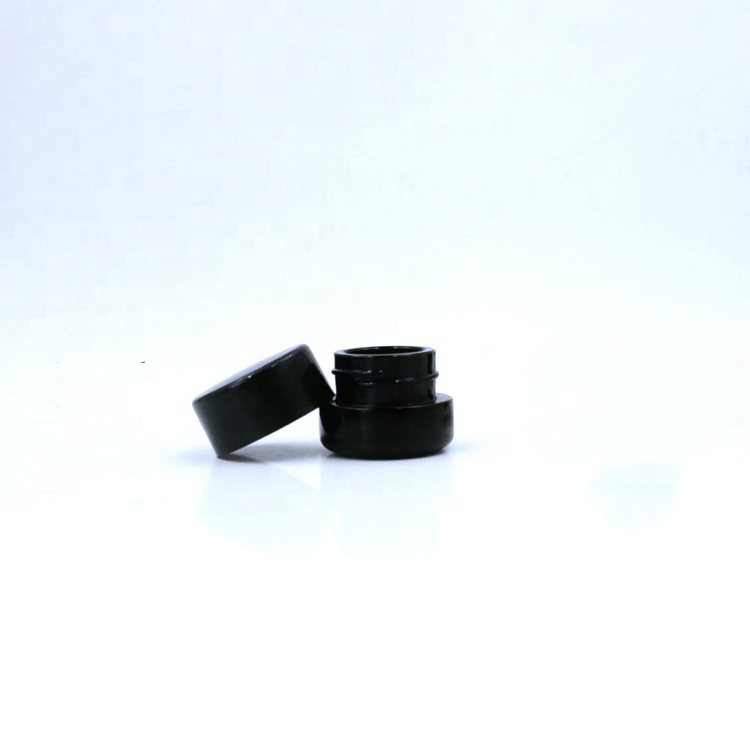 uv black Concentrate containers wax herb rosin dab Ointment bottle with child proof CR cap 5ml 5g vacuum glass jar for CBD oil