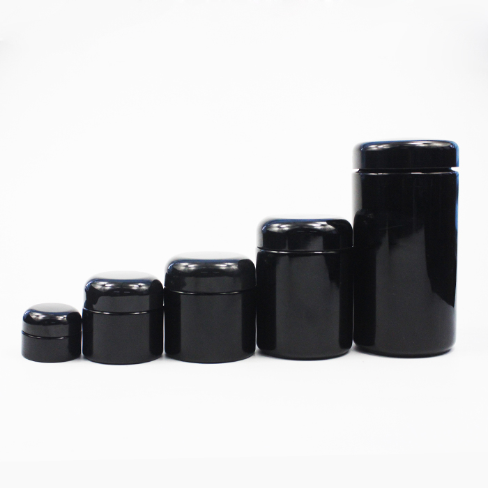 uv glass jar violet 30g width mouth uv black dark violet bottle glass jar