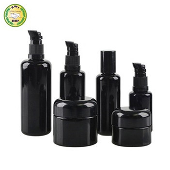 uv proof bottle 15g 30g 50g 100g 200g 250g 500g dark violet UV glass cream jar for cosmetic cream containers and packaging unique products 2019