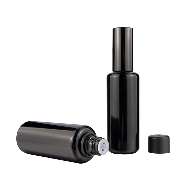 uv radiation black optical glass bottles 10 ml 15 ml 30 ml 50 ml essential oil dispenser pump bottle black cosmetic bottle