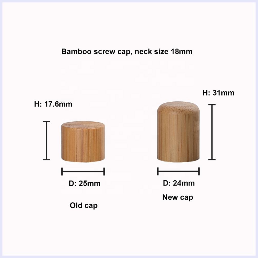 violet glass bottle 100ml black essential oil bottle with bamboo cap