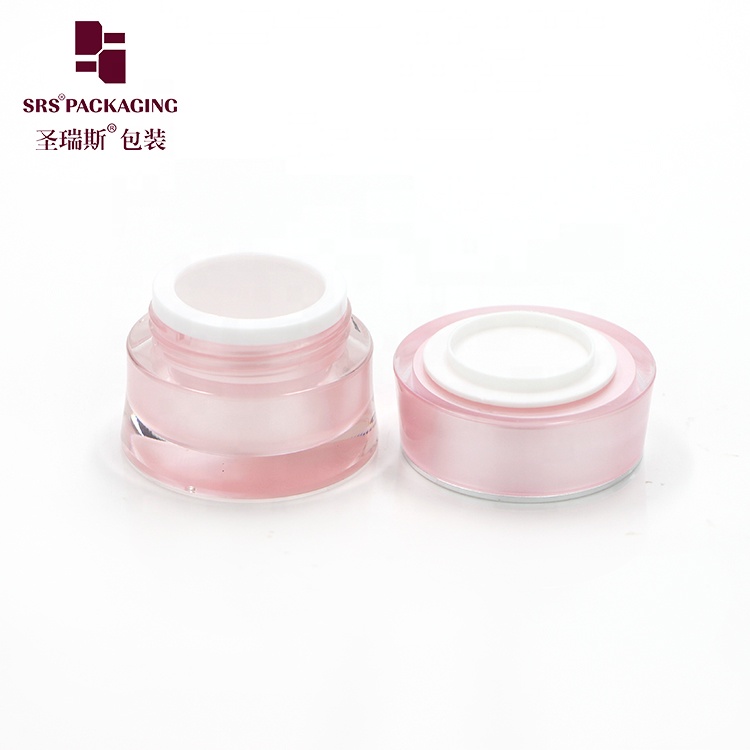 waist shape empty paint pink color cosmetic acrylic jar 5ml
