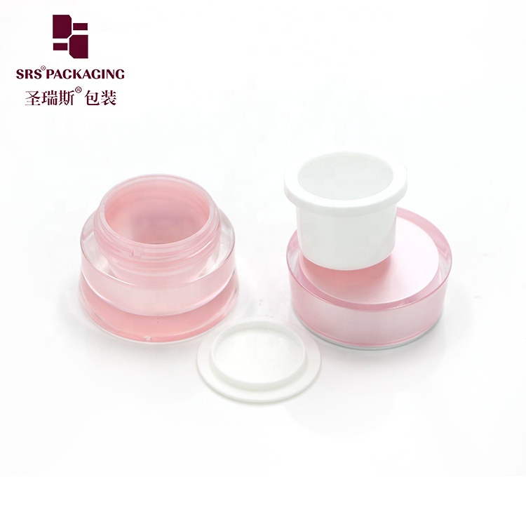 waist shape empty paint pink color cosmetic acrylic jar 5ml