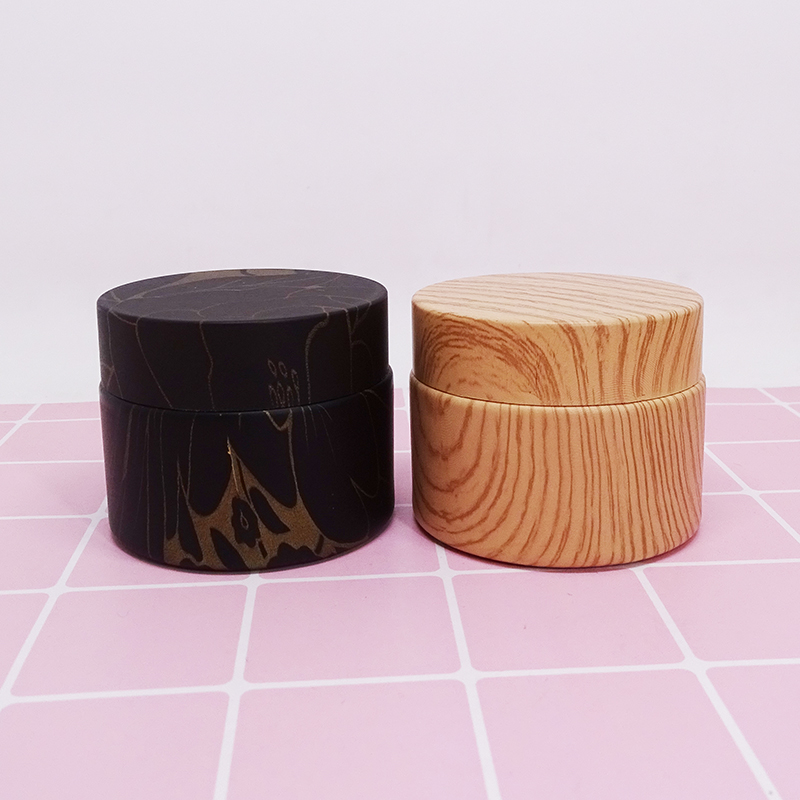 water transfer printing lip balm 5g customized glass cosmetic jar