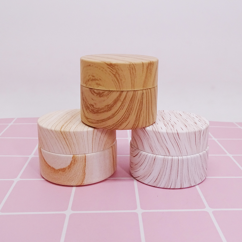 water transfer printing lip balm packaging 5g customized glass cosmetic jar